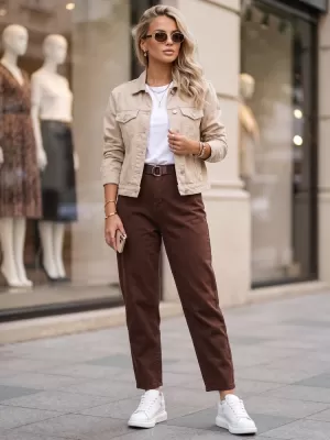 Női nadrág DSTREET UY3133 BARNA