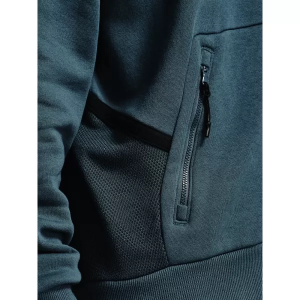  Férfi pulóver UNDER ARMOUR RIVAL FLEECE AMP FZ HD 1357113-467 KÉK 