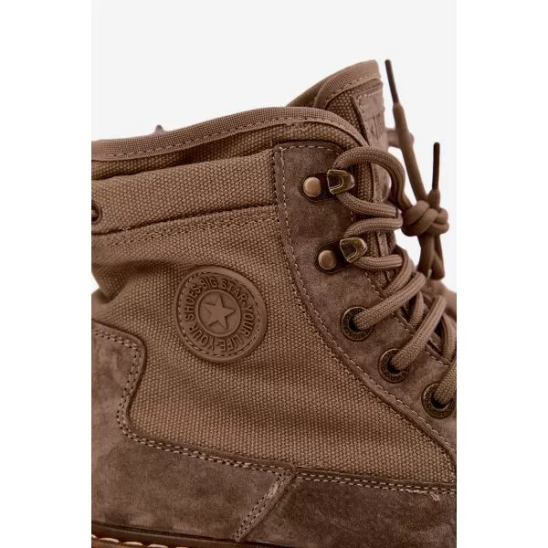  Férfi bokacsizma BIG STAR SHOES UU174253 BÉZS 
