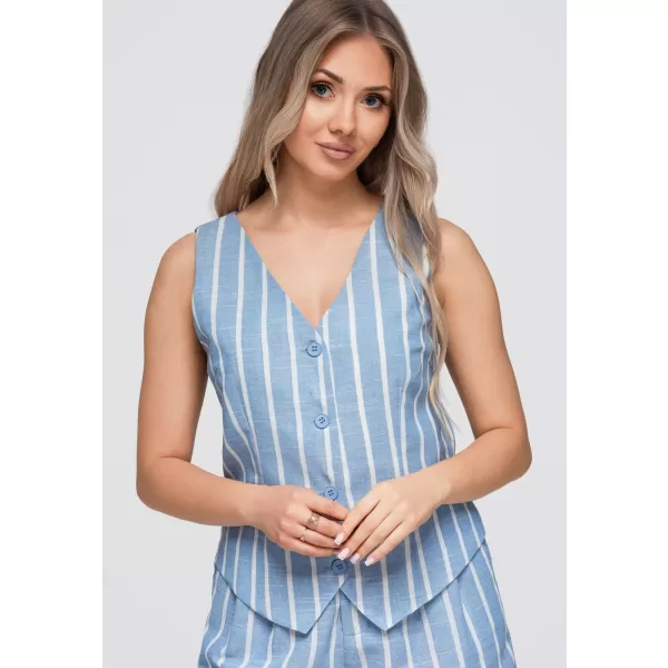  Női mellény OMBRE OW-VE-E0008 KÉK 