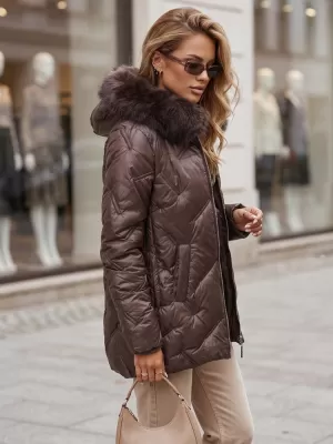 Női kabát DSTREET TY5814 LILA
