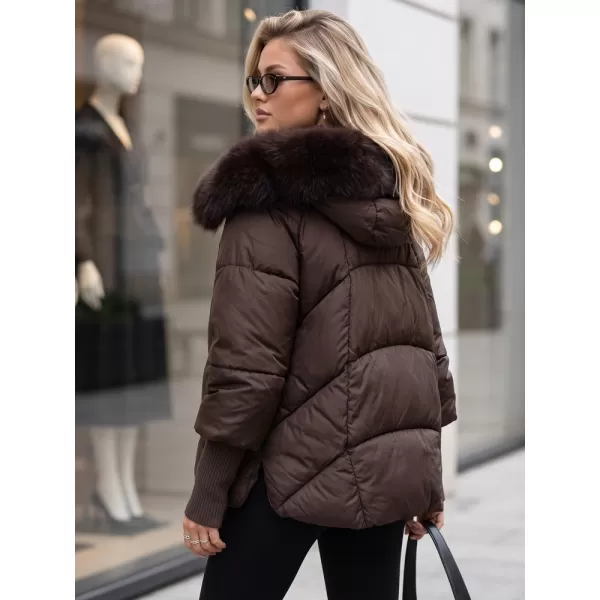  Női kabát DSTREET TY5993 BARNA 
