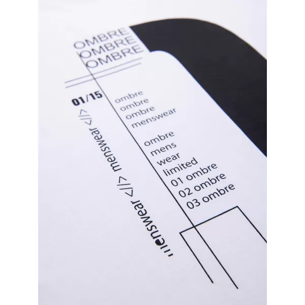  Férfi póló OMBRE OM-TSPT-0299 FEHÉR 