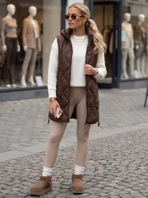 Női mellény DSTREET TY6013 BARNA