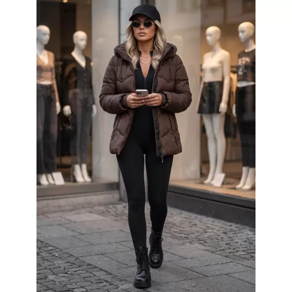  Női kabát DSTREET TY5752 BARNA 