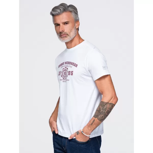  Férfi póló OMBRE OM-TSPT-0297 FEHÉR 