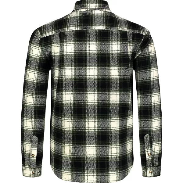  Férfi flanel ing NORDBLANC MOOR NBSSM8368 KHAKI 