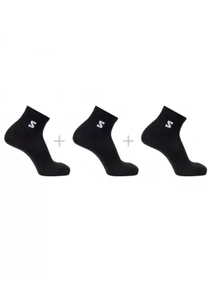 Zokni SALOMON EVERYDAY LITE QUARTER 3-PACK LC2911700 FEKETE