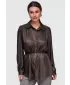 Női ing OMBRE OW-SH-E0071 BARNA