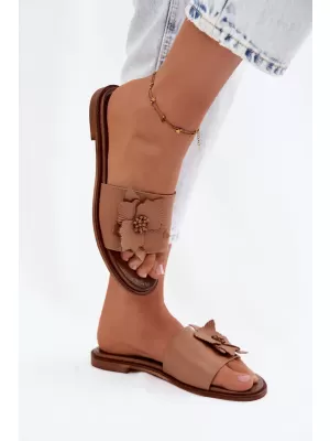Női papucs ZAZOO 40477 CAPPUCCINO