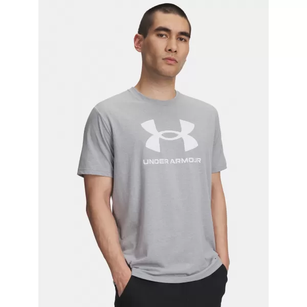  Férfi póló UNDER ARMOUR UA SPORTSTYLE LOGO UPDATE SS 1382911-037 SZÜRKE 