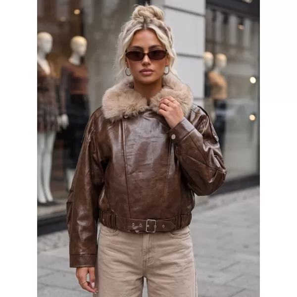  Női kabát DSTREET TY5708 BARNA 