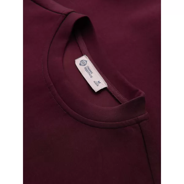  Férfi pulóver OMBRE OM-SSNZ-0267 BURGUNDIA 