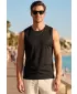 Férfi sport tank felső MALFINI BREEZE 820 FEKETE
