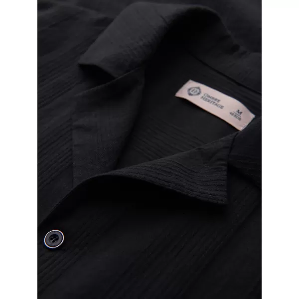  Férfi ing OMBRE OM-SHSS-0221 FEKETE 