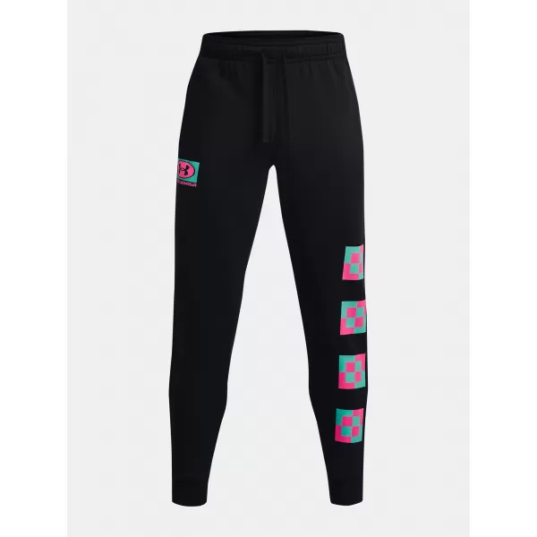  Férfi melegítőnadrág UNDER ARMOUR UA RIVAL FLEECE GEO JOGGER 1366437-001 FEKETE 