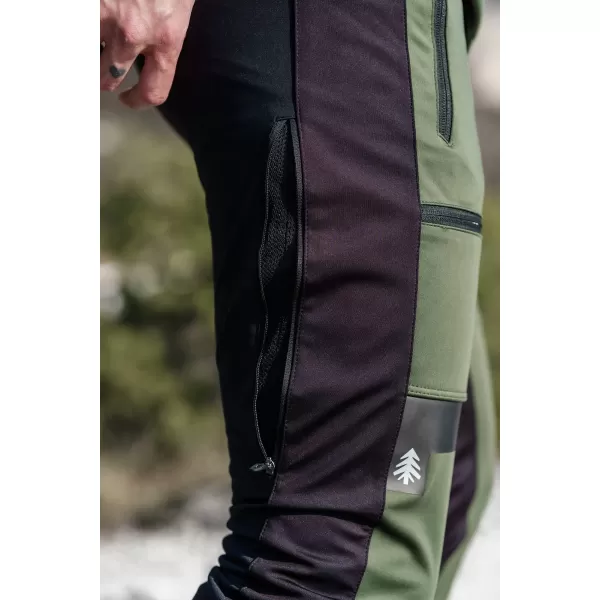  Férfi vízálló multisport nadrág NORDBLANC RIDGEWALK NBSPM8325 SÖTÉTZÖLD 