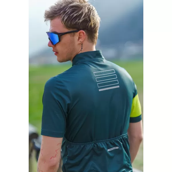  Férfi kerékpáros mez NORDBLANC CAMEL NBSMF8079 ZÖLD 