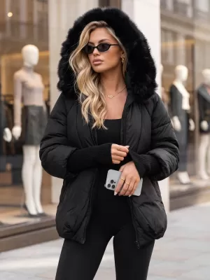 Női kabát DSTREET TY5995 FEKETE
