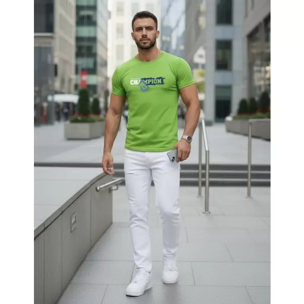  Férfi póló DSTREET NX5017R VILÁGOSZÖLD 