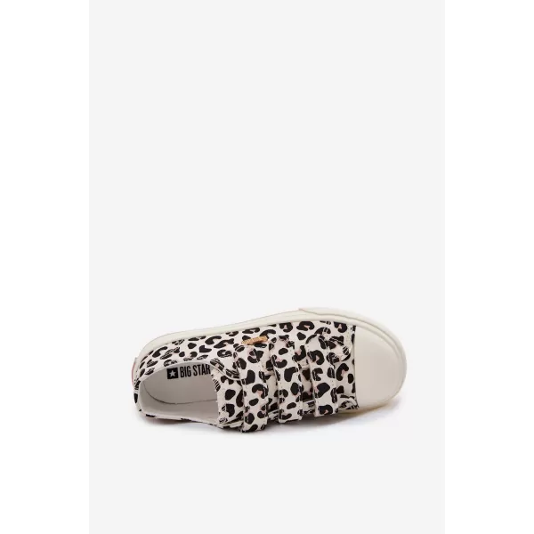  Gyermek tornacipő BIG STAR SHOES TT374171 FEKETE/BÉZS 