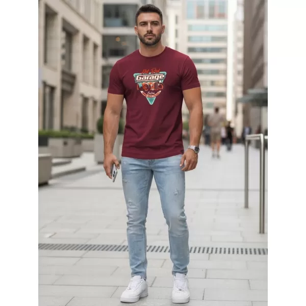 Férfi póló DSTREET NX5093R-BU BURGUNDIA 
