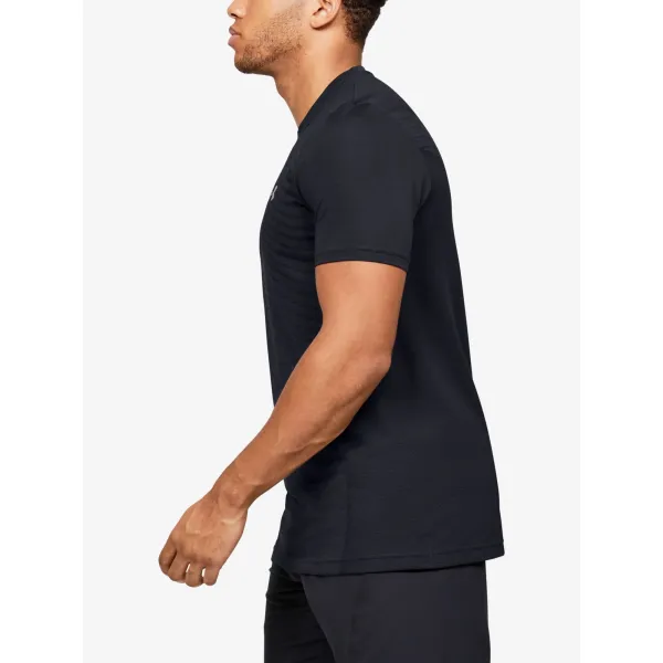  Varrat nélküli férfi póló UNDER ARMOUR SEAMLESS WAVE SS 1351450-001 FEKETE 