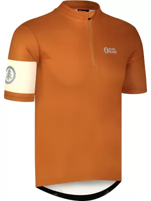 Férfi kerékpáros mez NORDBLANC CAMEL NBSMF8079 BARNA