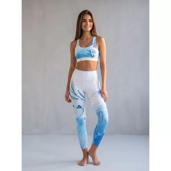  Női prémium hosszú leggings (új méretek) ALTISPORT VOJ/ALW083LEG05 FEHÉR KÉK 