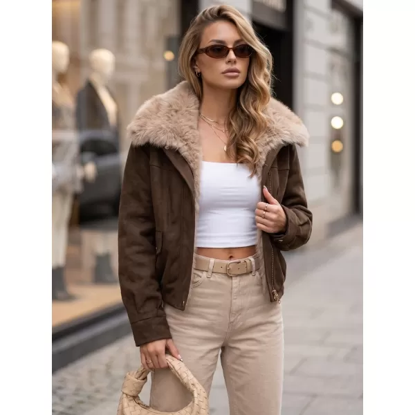  Női kabát DSTREET TY5698 BARNA 