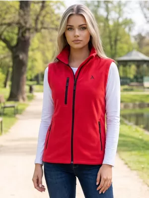 Női gyapjú mellény ALTISPORT ALW002525 PIROS