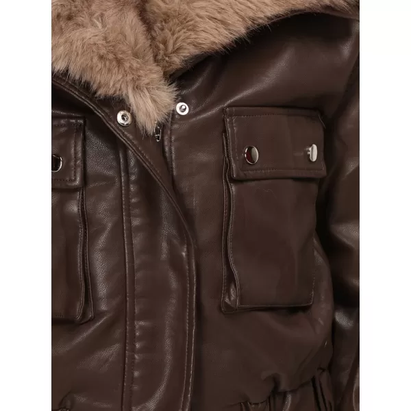  Női kabát DSTREET TY5976 BARNA 