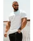 Férfi pólók NEBBIA MIKE MUSCLE FIT 158 FEHÉR