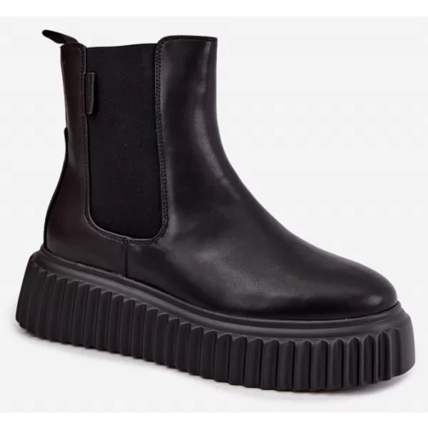  Női bokacsizma BIG STAR SHOES UU274334 FEKETE 