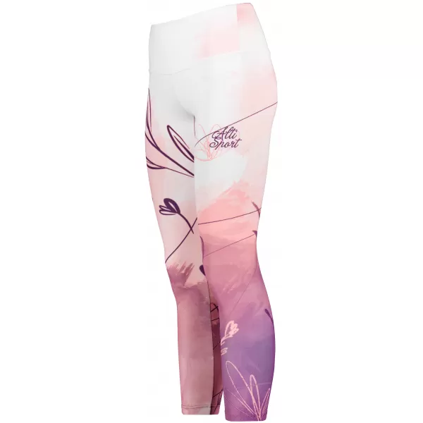  Női prémium hosszú leggings (új méretek) ALTISPORT VOJ/ALW083LEG05 FEHÉR RÓZSASZÍN 