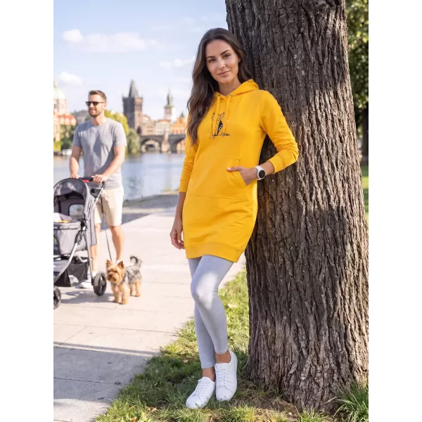  Hosszabbított női pulóver ALTISPORT ALW091419 BOROSTYÁN 