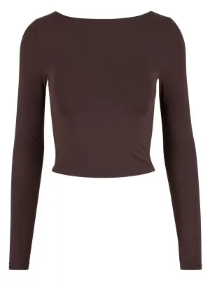 Női póló URBAN CLASSICS TB7721 MELEG/BARNA