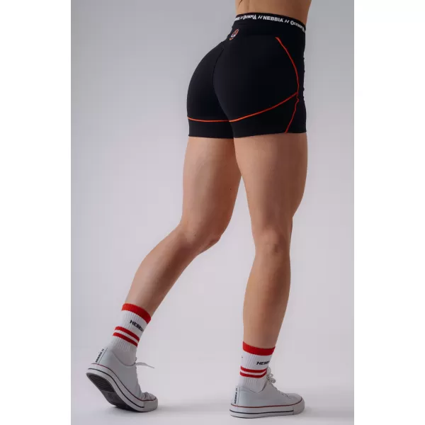  Női rövidnadrág NEBBIA OLYMPIA HIGH-WAIST 937 FEKETE 