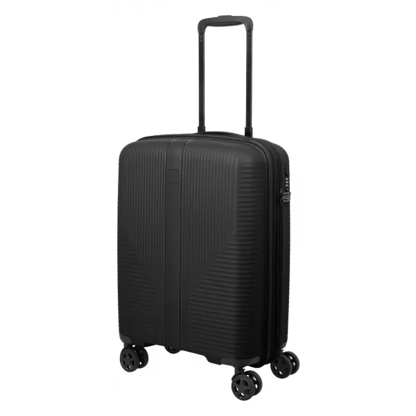  Bőrönd TRAVELITE AIR STRIPE 4W S EXP FEKETE 