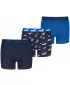Gyermek boxerek PUMA ELEMENTS BOYS LOGO PRINT BOXERS 3P 93896805 KÉK KOMBÓ