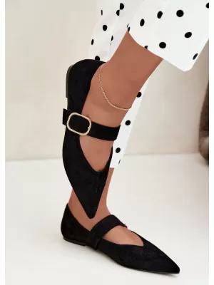 Női balerinák BOTO CH943 FEKETE