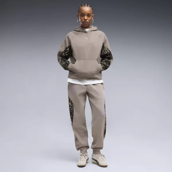  Női pulóver PUMA SPORT ANIMAL STANDARD HOODIE FL 69400781 EGÉR SZÜRKE 