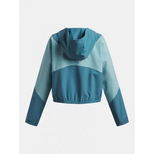  Lány dzseki UNDER ARMOUR UA RIVAL WOVEN HD JACKET 6004181-466 KÉK 