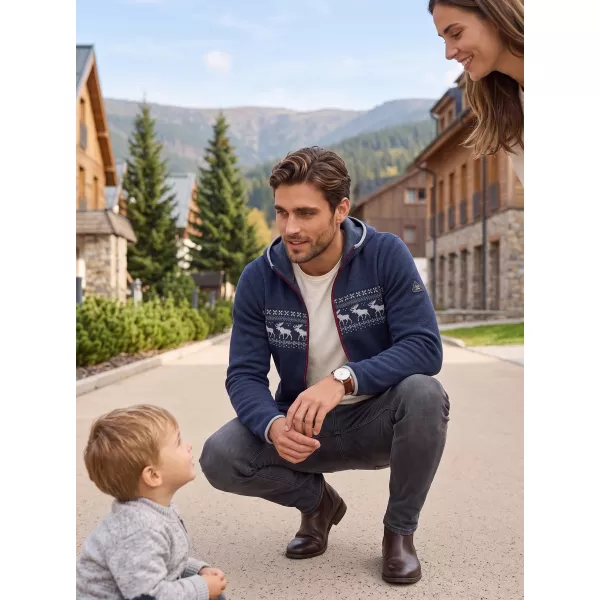  Meleg férfi pulóver ALPINE PRO NORES HOLDFÉNYES ÓCEÁNI VÁLTOZAT PA 