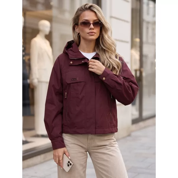  Női kabát DSTREET TY5964 BORDÓ 