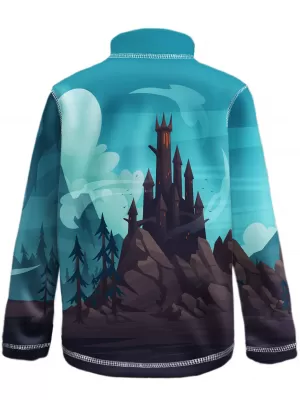 Funkcionális gyerek pulóver WAMU DRAGON FANTASY KÉK