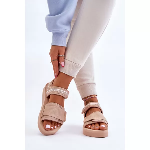  Női szandál BIG STAR SHOES LL274787 BÉZS 