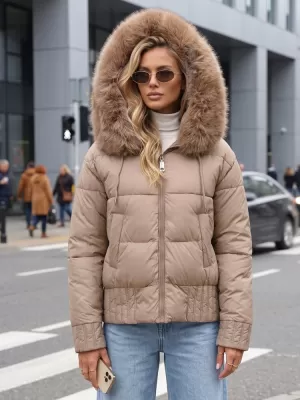 Női kabát DSTREET TY5830 KHAKI