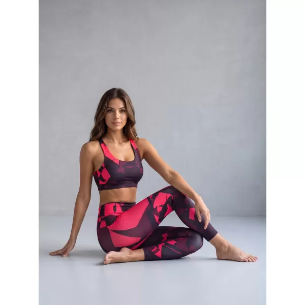  Női prémium hosszú leggings (új méretek) ALTISPORT VOJ/ALW080LEG05 BORVÖRÖS 
