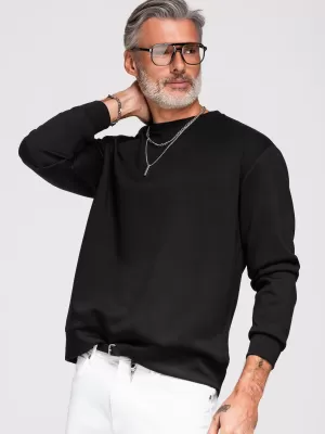 Férfi pulóver OMBRE OM-SSNZ-0274 FEKETE
